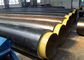 Yellow polyurethane foam insulation wrapped black hdpe pipe heat resistant thermal insulated steel pipe supplier